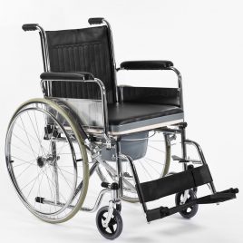 Universalaus tipo neįgaliojo vežimėlis su tualeto funkcija