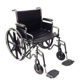 Universalaus tipo neįgaliojo vežimėlis sunkiasvoriams, apkrova iki 225 kg